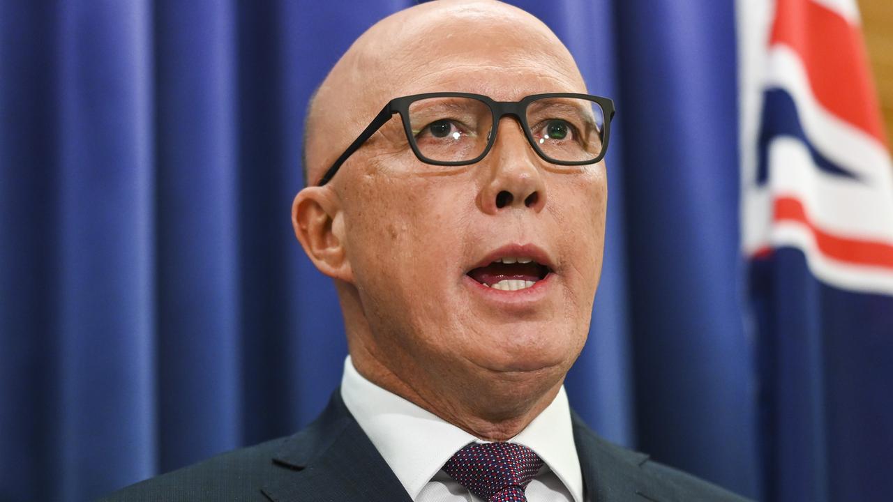 Opposition Leader Peter Dutton will campaign against the Voice proposal. Picture: NCA NewsWire / Martin Ollman