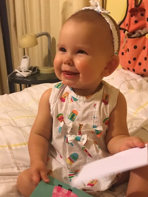 Sofia Spring ... a happy little hungry caterpillar on her first birthday! Picture: Alana Spring (Mummy)