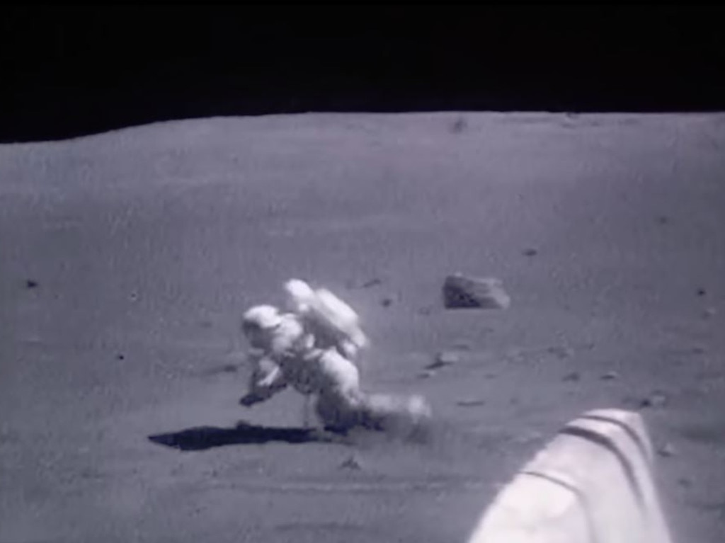 Moon landing 50th anniversary NASA footage shows astronauts falling