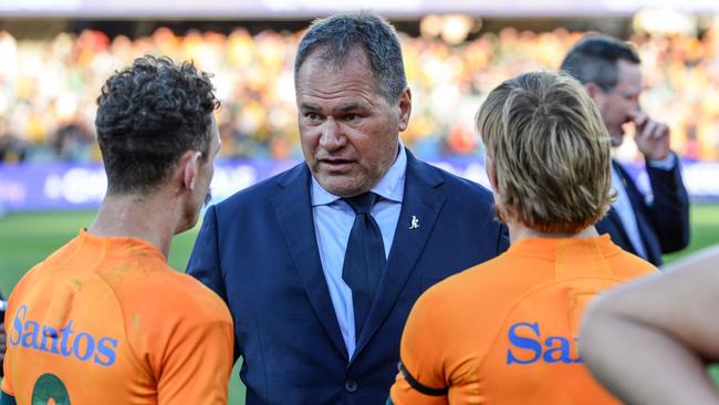 Wallabies coach Dave Rennie is on notice. Picture: Brenton Edwards / AFP)