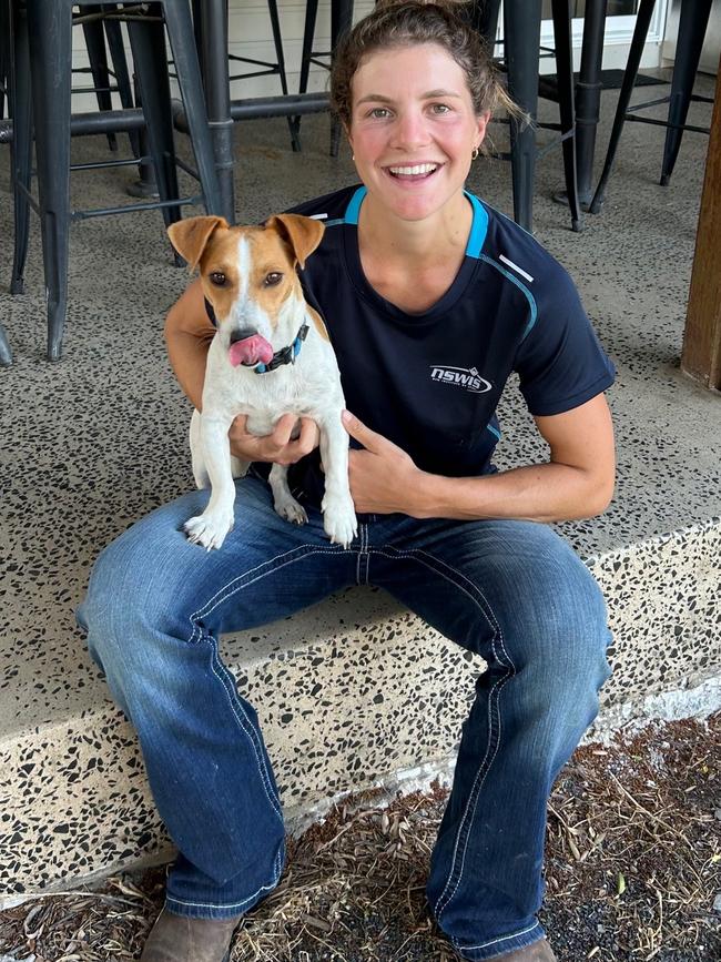 Lucy Coleman on the family farm.