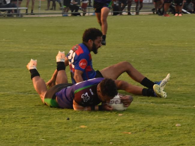 Open men's grand final between GH United and Coastal Balaz at the Mackay Indigenous Rugby League Carnival. Picture: Mitch Bourke.