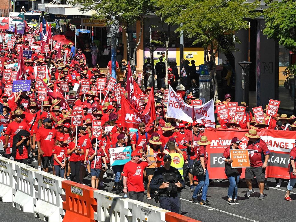 In pictures Labour Day marches in Qld The Courier Mail