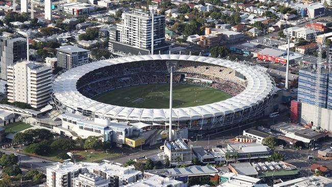 The Gabba Stadium.