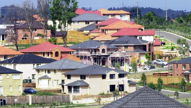 Beaumont Hills housing estate in NSW.