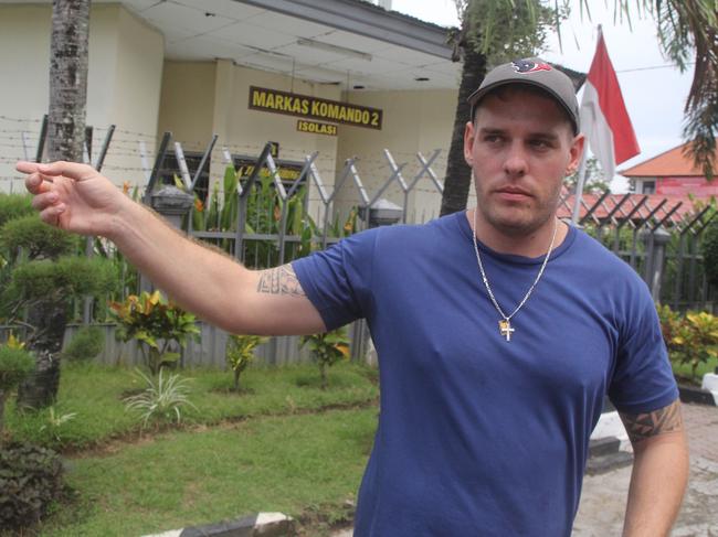 BALI 21 April 2017 .. Open day at Kerobokan Jail - Bali 9 member, Matthew Norman speaks inside prison today. Picture: Zul Edoardo