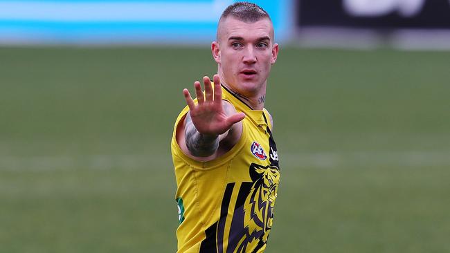 Dustin Martin at Richmond training. Picture: Michael Klein