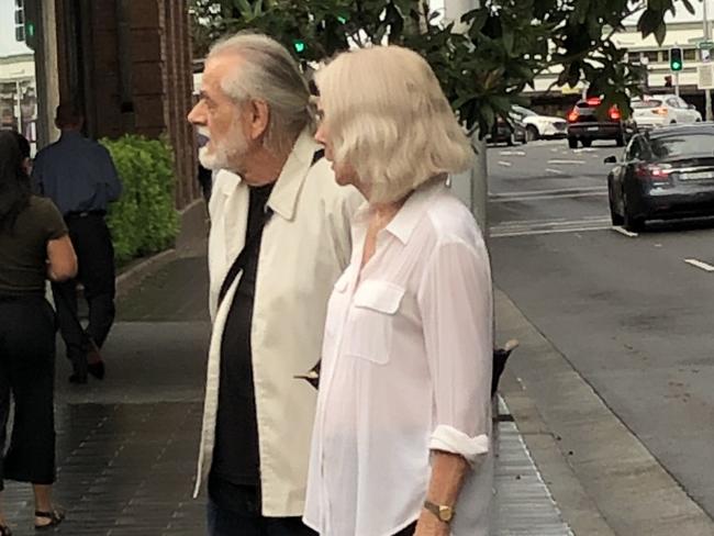 John Hamilton Doyle, 80, of Milsons Point, outside Manly Courthouse on Wednesday where he appeared on four charges of possess child abuse material. Picture: Jim O'Rourke