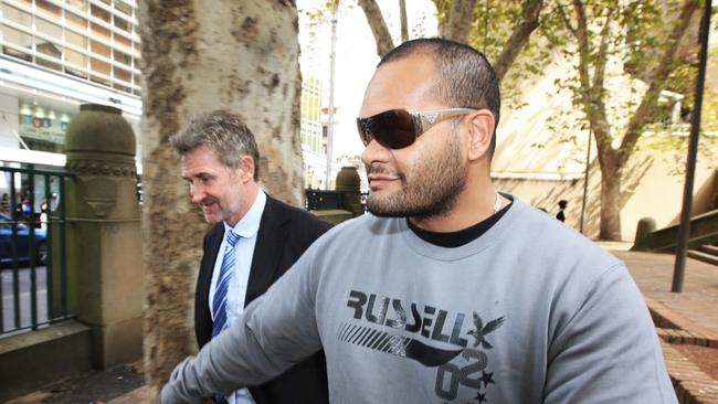 Daux Ngakuru after attending a matter at Central Local Court in Sydney in 2010.