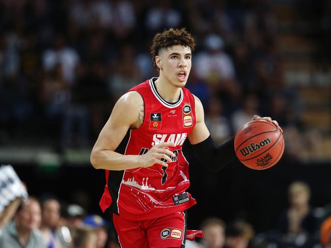 LaMelo Ball during his rookie NBL season in Australia with the Illawarra Hawks. Picture: Anthony Au-Yeung/Getty Images