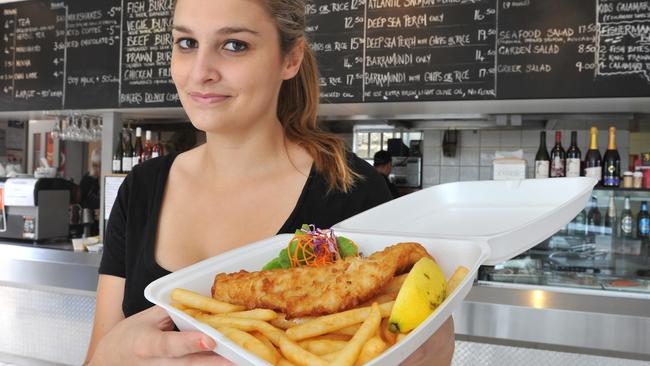 Always a classic, fish and chips from Palm Beach Fish &amp; Chips.