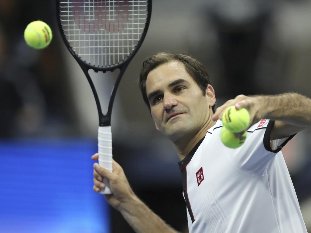 Why warm up, when you can warm up during the match. (AP Photo/Eduardo Munoz Alvarez)