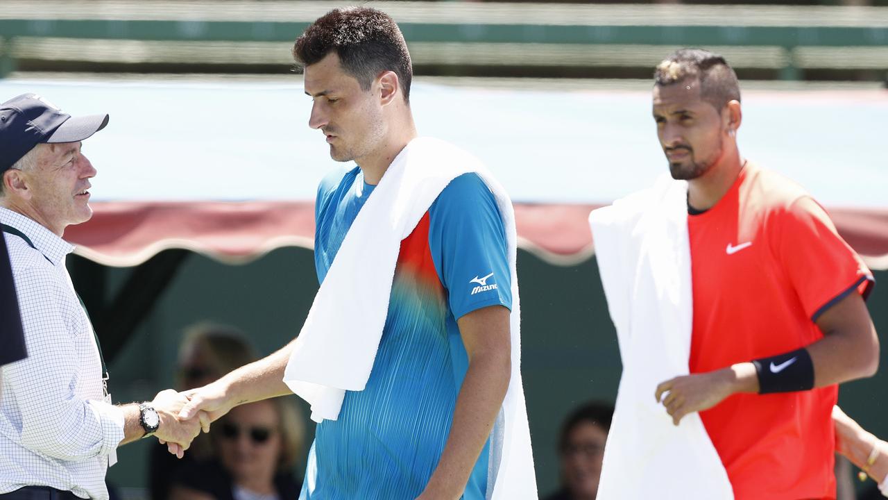 Tomic has the edge after one match. Photo: AAP Image/Daniel Pockett