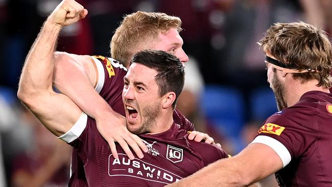 Ben Hunt will start at hooker in Origin I, with Harry Grant coming off the bench. Picture: Bradley Kanaris/Getty Images