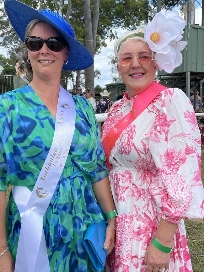 Fashion on the Field winners Stephanie Gabriel and Danielle Hynes.