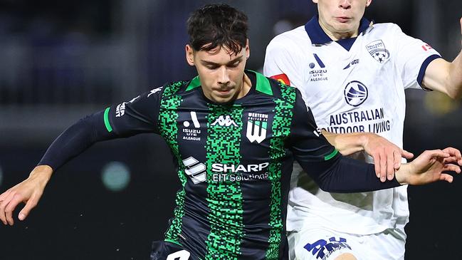 Jake Najdovski in action for Western United.