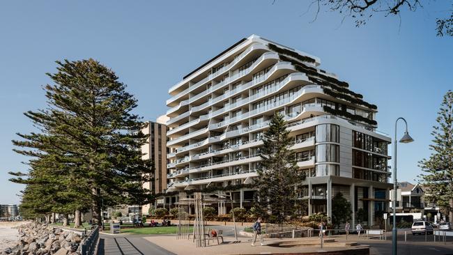 The proposed $165 million 96-apartment building at 21-25 South Esplanade, Glenelg. Picture: Chasecrown