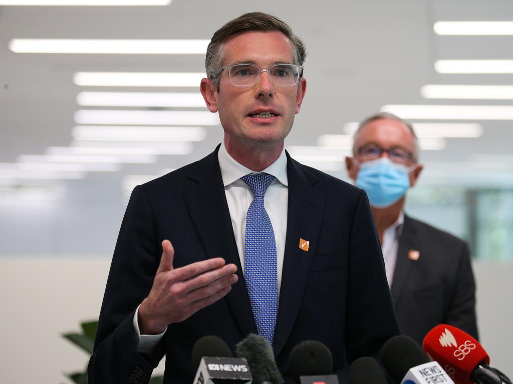 Premier Dominic Perrottet has revealed coronavirus infections in NSW are at their lowest since the Christmas period. Picture Gaye Gerard / NCA Newswire.