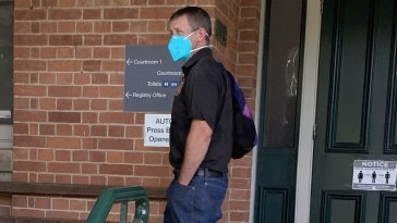 Rohan St Lawrence outside of Grafton Local Court for a previous appearance. Picture: Matt Gazy