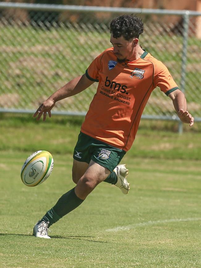 Hemi Hokianga as Surfers Paradise Dolphins host Queensland Premier Rugby club Sunnybank at Broadbeach Waters. Picture:Glenn Campbell