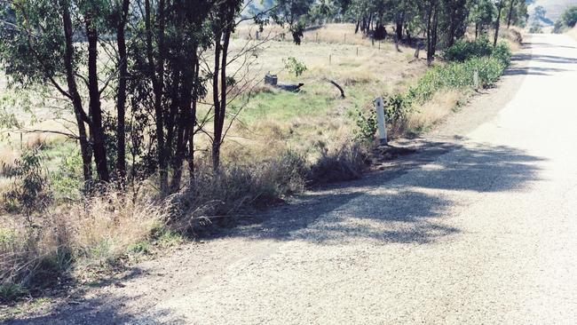 The scene at Strath Creek where the body of Robert “Jack” Richardson was found in 1984. Picture: Supplied