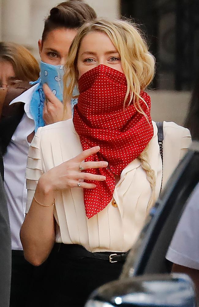 Amber Heard gave evidence against her ex-husband. Picture: AFP