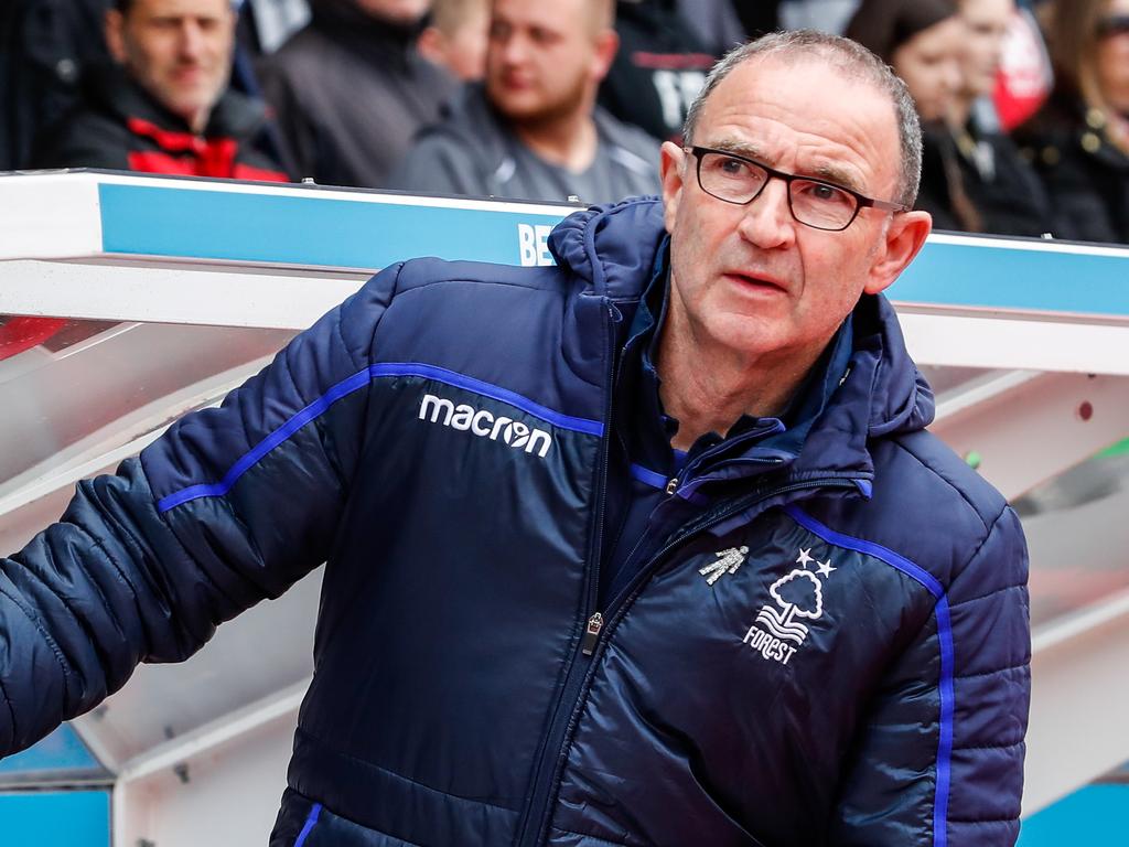 Martin O’Neill peers out of the dugout while serving as Nottingham Forest's manager. He’s about to turn 70 but would love another crack at managing a football club. Picture: Andrew Kearns - CameraSport via Getty Images