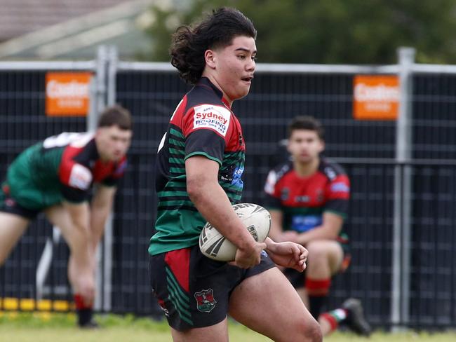 Hayden Brown in full flight for the Colts. Photographer: Warren Gannon Photography