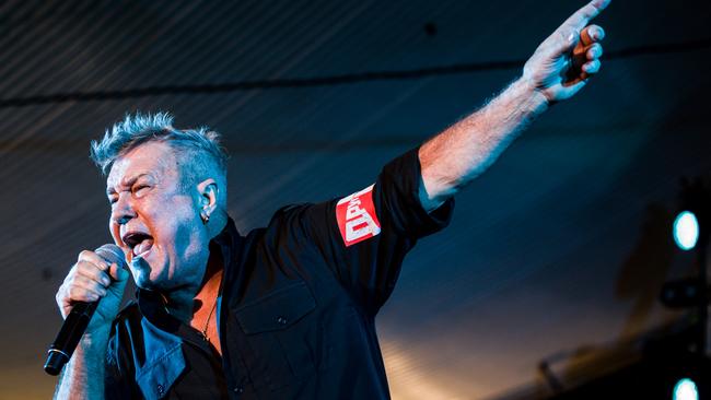 Jimmy Barnes performing at the Longines Golden Slipper Day at Rosehill Gardens on March 23. Picture: Getty