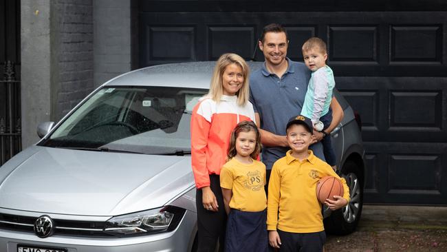 The Lawrence family saved $400 on their car insurance by shopping around.