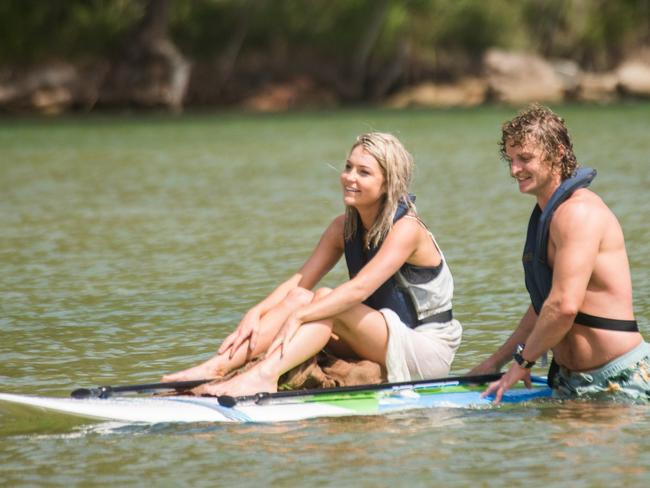 Nick ‘Honey Badger’ Cummins’ first date as The Bachelor. Picture: Diimex