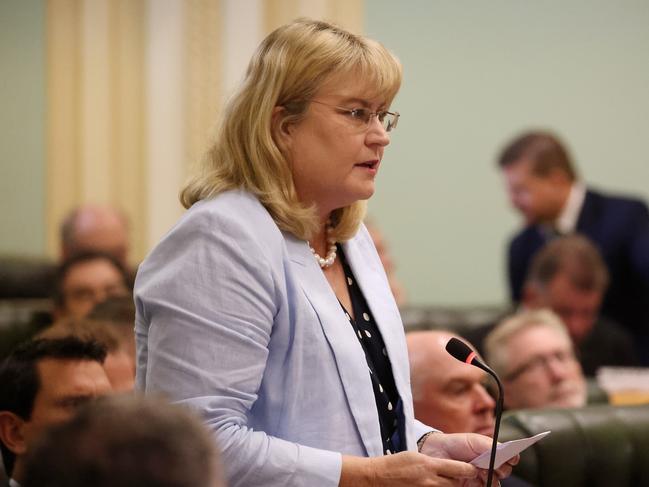 Ann Leahy MP, Qld Parliament Question Time, Brisbane. Picture: Liam Kidston