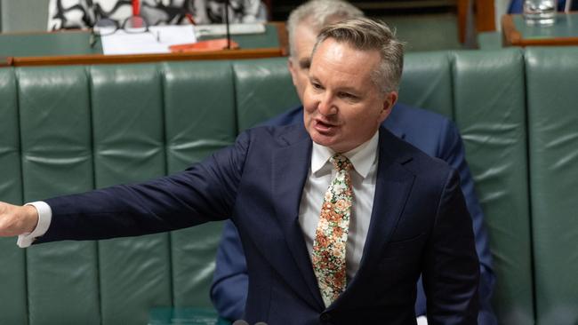 Federal Energy Minister Chris Bowen increases in power bills would have been “much higher” if the Albanese government hadn’t intervened. Picture: NCA NewsWire / Gary Ramage