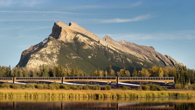 The fleet consists of 11 locomotives, 26 GoldLeaf coaches, 18 SilverLeaf coaches, 12 crew cars, eight generator cars and two lounge cars. Picture: Rocky Mountaineer