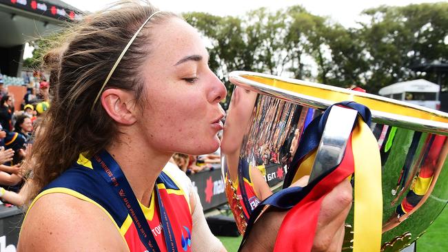 The AFLW premiership won’t be decided next weekend. Picture: Getty Images