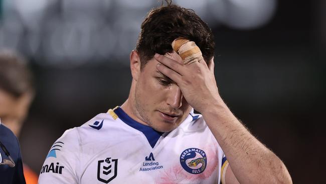 Mitchell Moses was concussed against the Panthers. Picture: Mark Kolbe/Getty Images