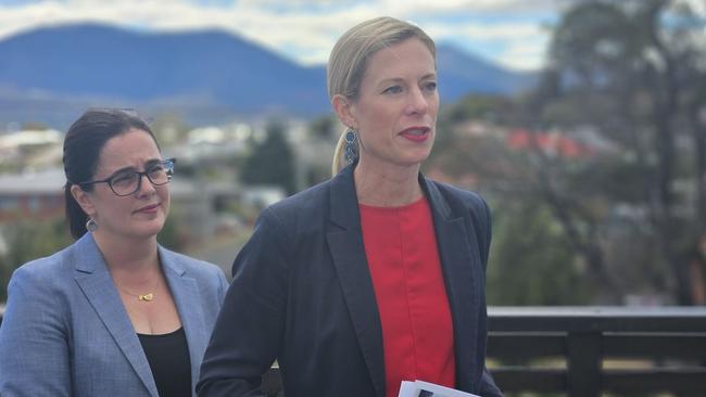 Rebecca White and Ella Haddad. Image: David Killick.