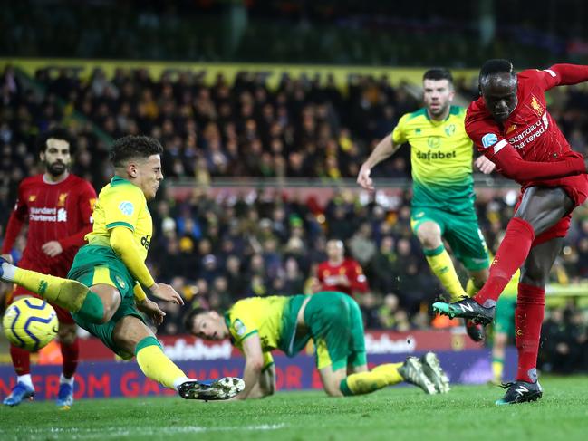 Sadio Mane scored Liverpool’s decisive goal against Norwich City.