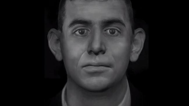 An artist impression of the man without facial hair. Picture: NSW Police