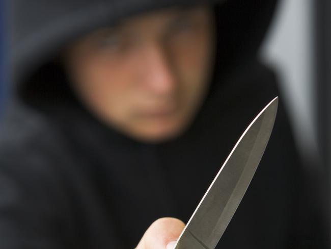 The teenager was caught “red handed” in a stolen car with a knife in his waistband.