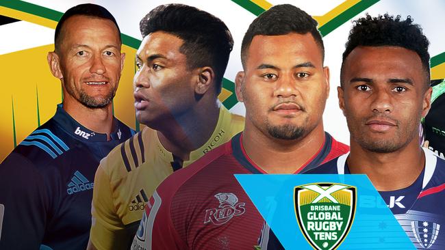 Carlos Spencer, Julian Savea, Taniela Tupou, Will Genia and Conrad Smith.