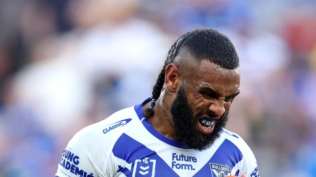 Josh Addo-Carr won’t face the Sharks after threatening to pull off a miracle recovery from a shoulder injury. Picture: Brendon Thorne/Getty Images