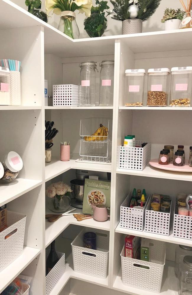 Sonya's stylish pantry project drew a lot of attention from her followers. Picture: Instagram/@sonyameares