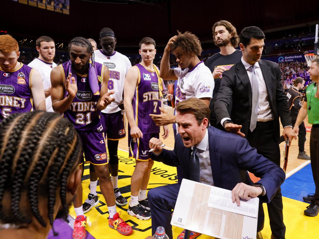 It’s been a headline-worthy season for first-time NBL coach Chase Buford. Picture: Getty Images