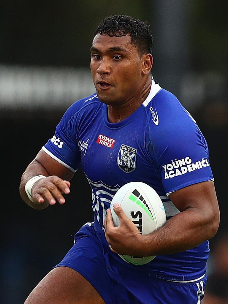 Tevita Pangai Jr of the Bulldogs. Photo by Mark Metcalfe/Getty Images