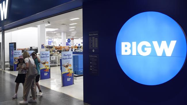 MELBOURNE, AUSTRALIA - NewsWire Photos OCTOBER 03, 2024: Stock image - Big W supermarket at QV Centre. Picture: NewsWire / Andrew Henshaw