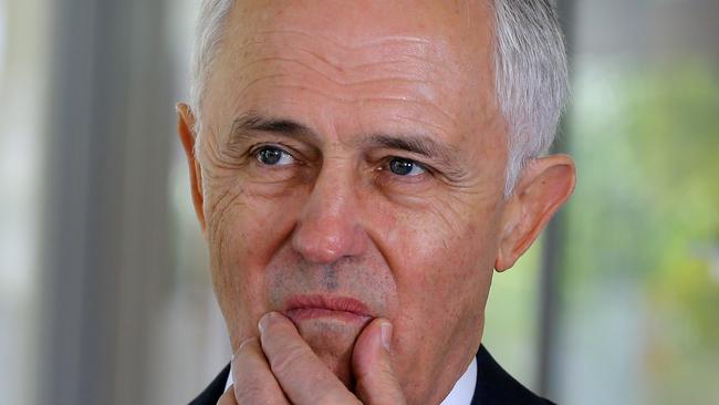 Prime Minister Malcolm Turnbull speaks to media during a visit to Amaze Early Learning Centre, Ormeau, Gold Coast, Thursday, July 12, 2018. (AAPImage/David Clark) NO ARCHIVING