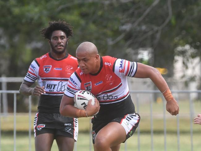 Kirwan State High School hosts St Patrick's College, Mackay, in round 1 of the 2025 Aaron Payne Cup. Picture: Evan Morgan