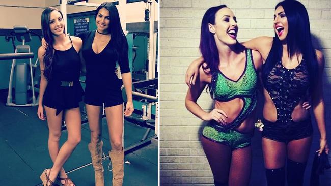 Billie Kay and Peyton Royce from WWE.