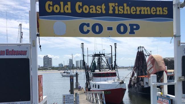 Entrance to the Gold Coast Fishermen's Co-Op at The Spit on the Gold Coast.